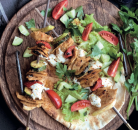 Veganer Kebab mit Harissa und Cajun Salt